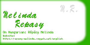 melinda repasy business card